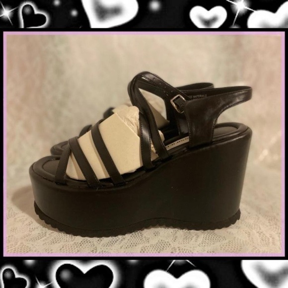 Vintage 90s Chunky Platform Wedge - Picture 2 of 2